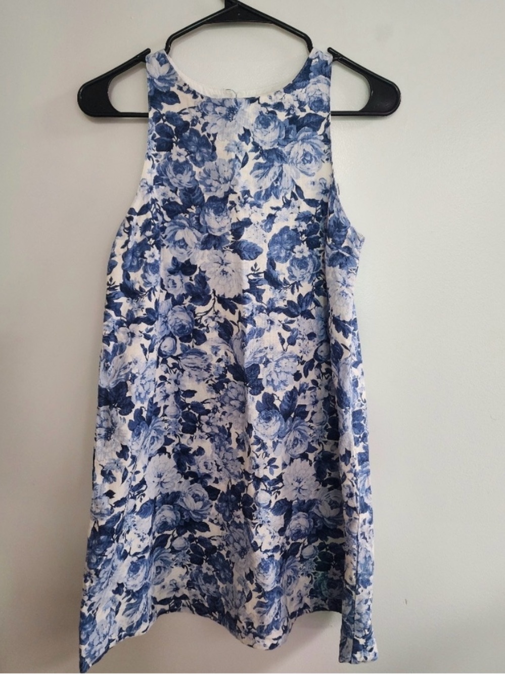 Abercrombie & Fitch Blue Floral Linen Dress